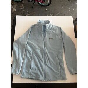 Columbia Jacket Womens M Blue Full Zip Fleece Zip Pockets Sweater Ladies‎